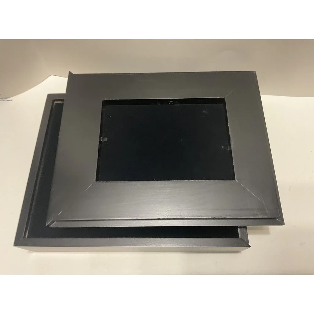 Royal Limited Wood Collage Box 5 Opening Photo Frame Lid‎ Black Silver 84780K